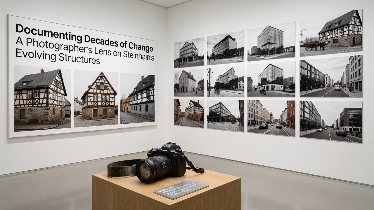 Side-by-side comparison of Steinhain structures captured across different years